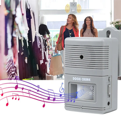 Alarma inalámbrica para visitantes con timbre de puerta y alerta de entrada, 300D