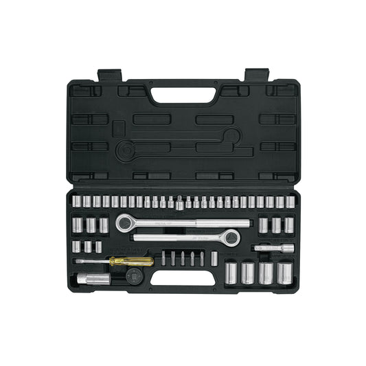 Juego 51 herramientas 1/4", 3/8" y 1/2" p/mecánico, PRETUL 24219