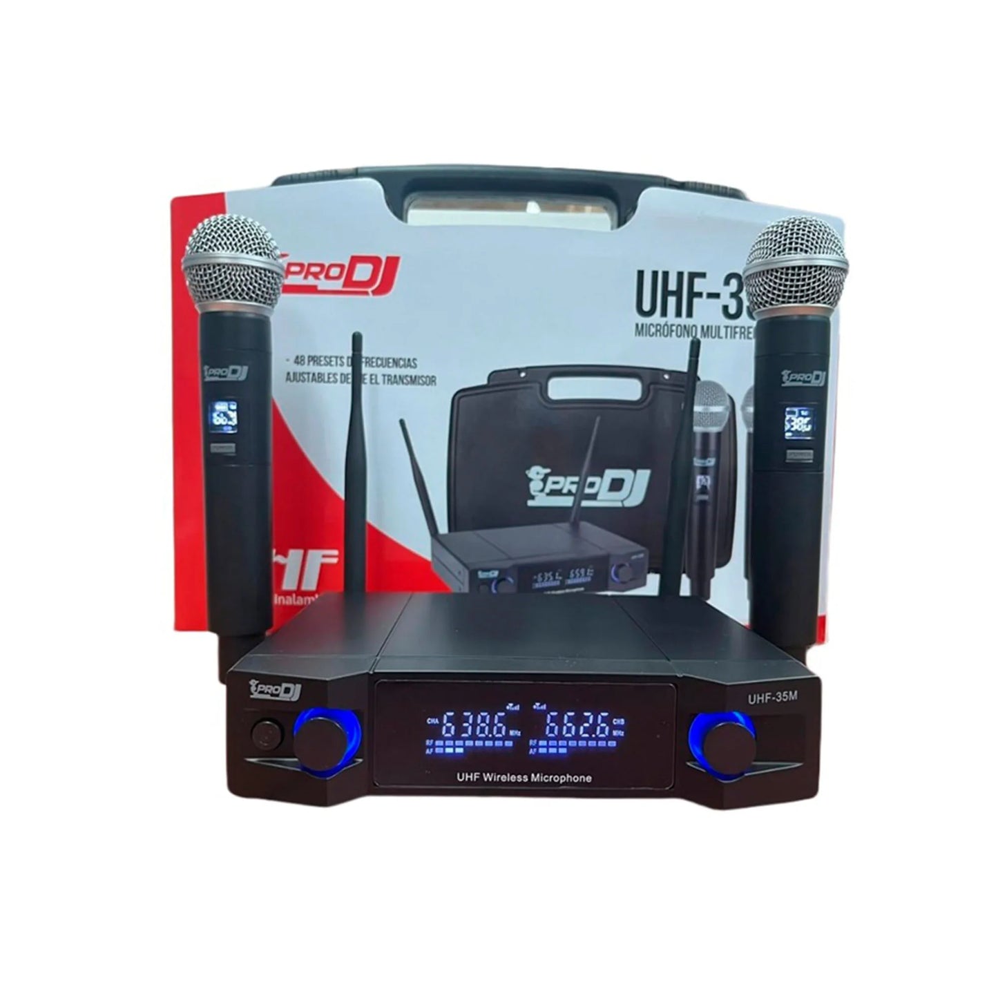 Kit micrófonos inalámbricos UHF-35M PRO DJ