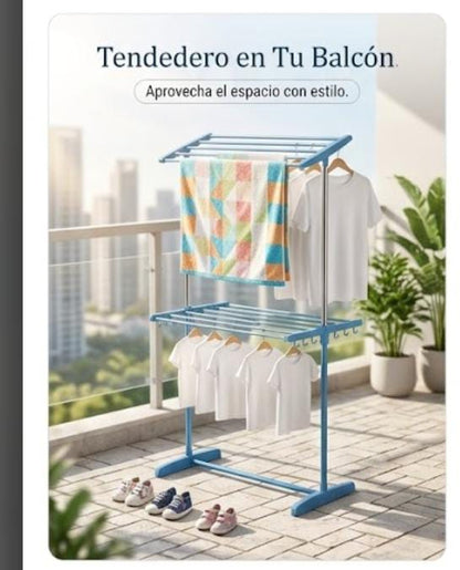 CS3875 Tendedero tubular plegable