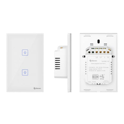 Apagador Wi-Fi* touch doble SHOME-110