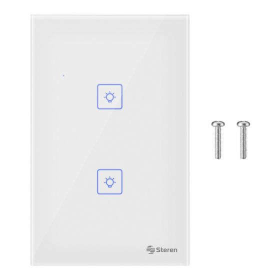 Apagador Wi-Fi* touch doble SHOME-110