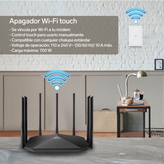 Apagador Wi-Fi touch SHOME-111