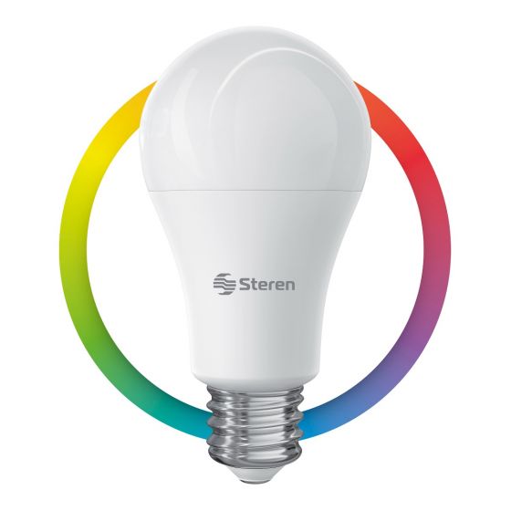 Bombillo LED Wi-Fi RGB+W multicolor de 10 W SHOME-120 Steren