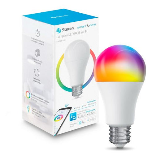 Bombillo LED Wi-Fi RGB+W multicolor de 10 W SHOME-120 Steren