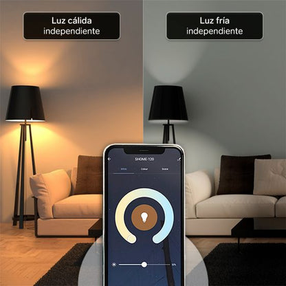 Bombillo LED Wi-Fi RGB+W multicolor de 10 W SHOME-120 Steren