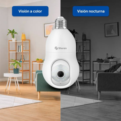 Cámara de seguridad Wi-Fi* 3 Mpx robotizada con seguidor de movimiento para socket