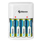 Cargador de pilas "AA, AAA y 9V". Incluye 4 pilas AA CRG-020 Steren