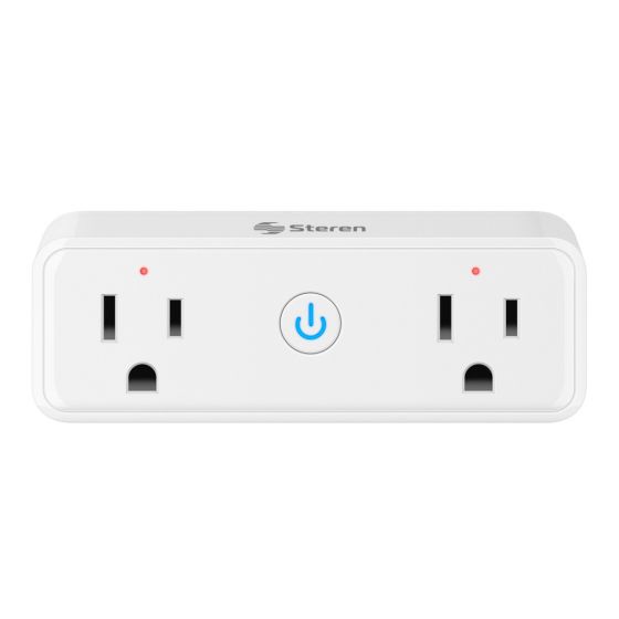 Contacto tomacorriente doble con wifi steren SHOME-130