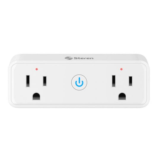 Contacto tomacorriente doble con wifi steren SHOME-130