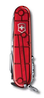 Navaja multiherramienta Victorinox Cyber Tool M, Rojo translucido 1.7725.T
