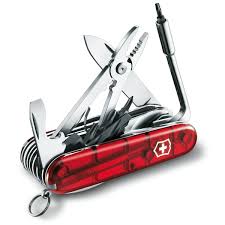 Navaja multiherramienta Victorinox Cyber Tool M, Rojo translucido 1.7725.T