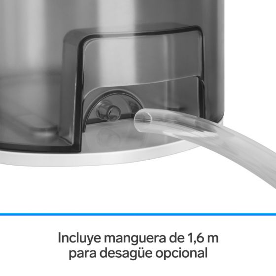 Deshumidificador electrónico con tanque de 1.8 L