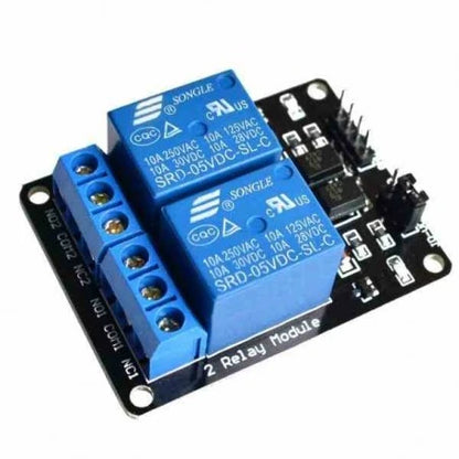 Relevo optoacoplado X2 Canales a  5V