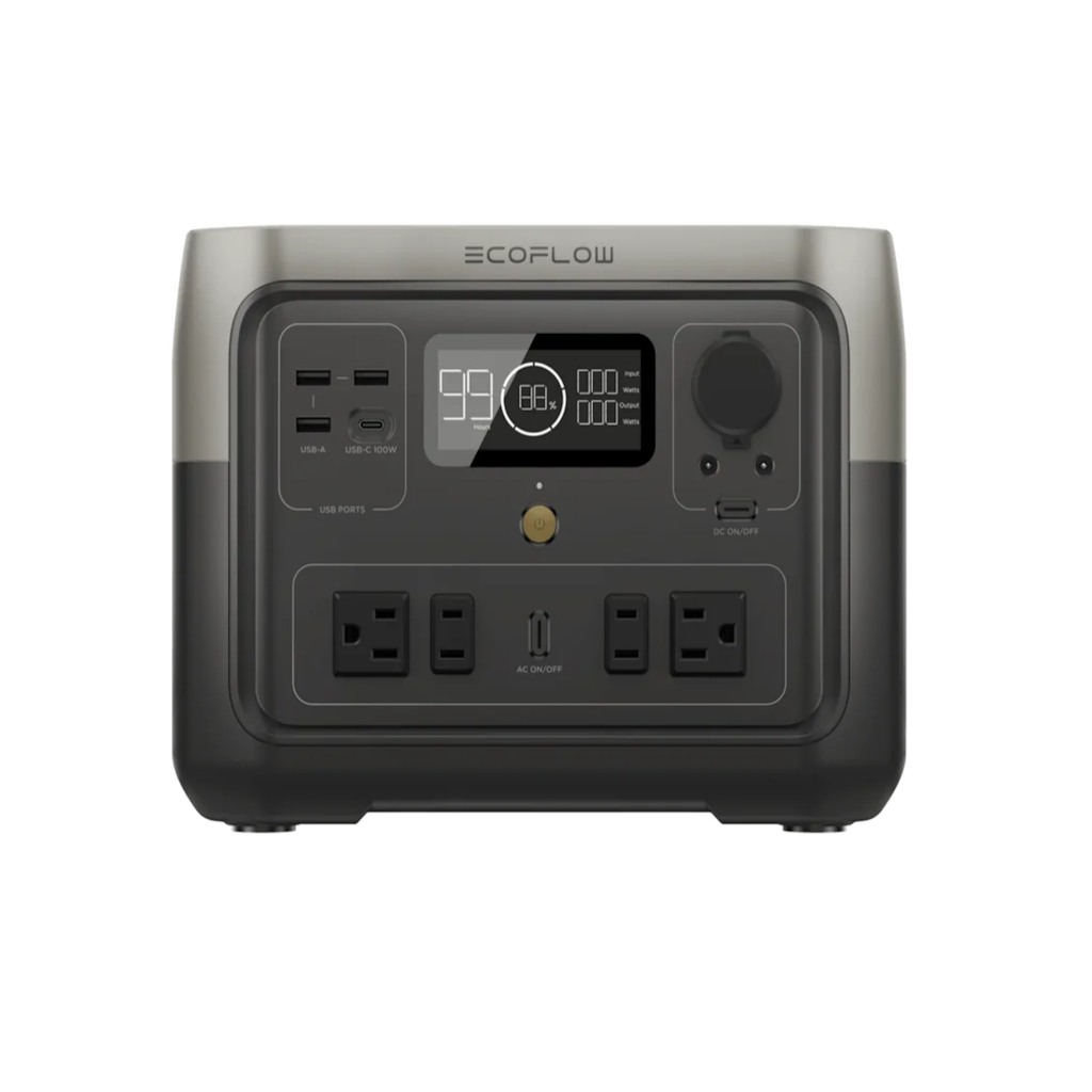 Estación de Energía Portátil EcoFlow RIVER 2 MAX 500W Potencia - 512Wh Capacidad