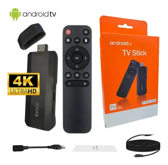 TV Stick Pro 4K Android HDMI 16GB 8GB RAM Wi-Fi Control Estándar