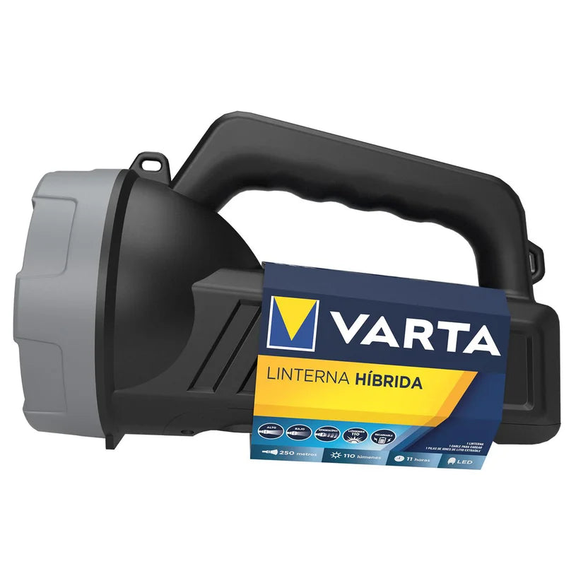 Linterna Varta recargable USB-A a   USB - C  Híbrida Ref: E304159000