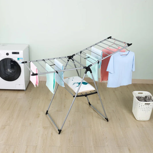 Tendedero de ropa de piso metalico