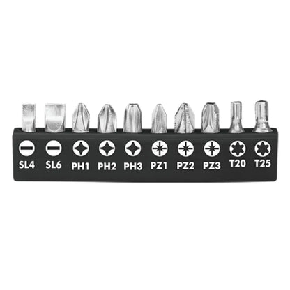 ATORNILLADOR INALAMBRICO 8V, 6N.M ESTUCHE PLASTICO + 17 PIEZAS TOTAL