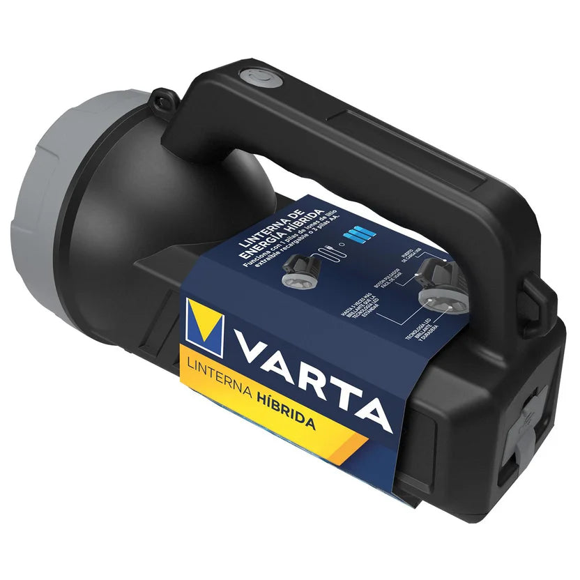 Linterna Varta recargable USB-A a   USB - C  Híbrida Ref: E304159000